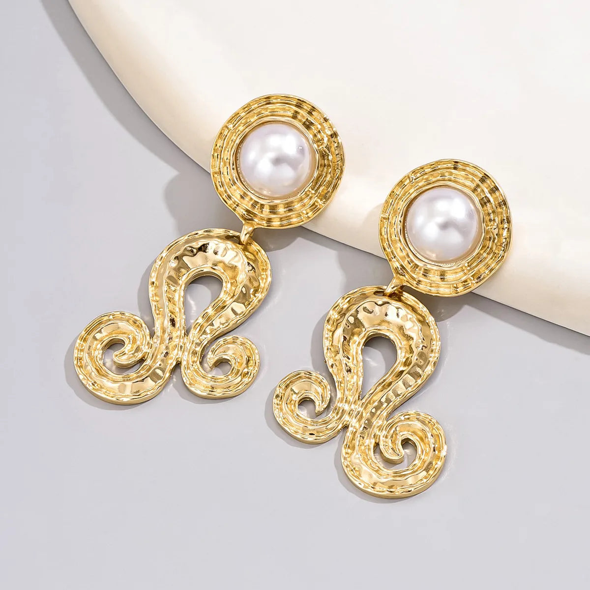 Arielle Water Drop Pearl Flower Earrings