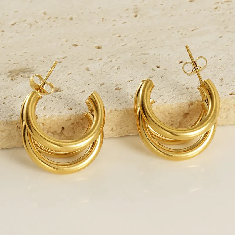Aria Asymmetrical Stud Earrings