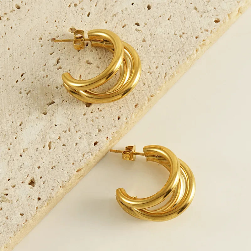 Aria Asymmetrical Stud Earrings