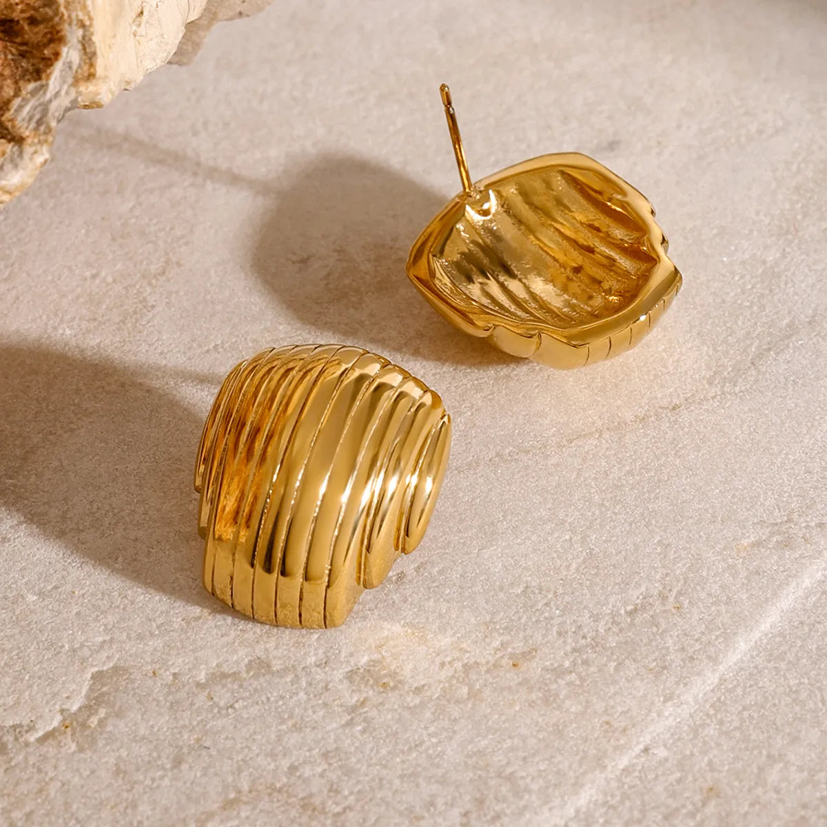 Sera Semi-Circle Stud Earrings