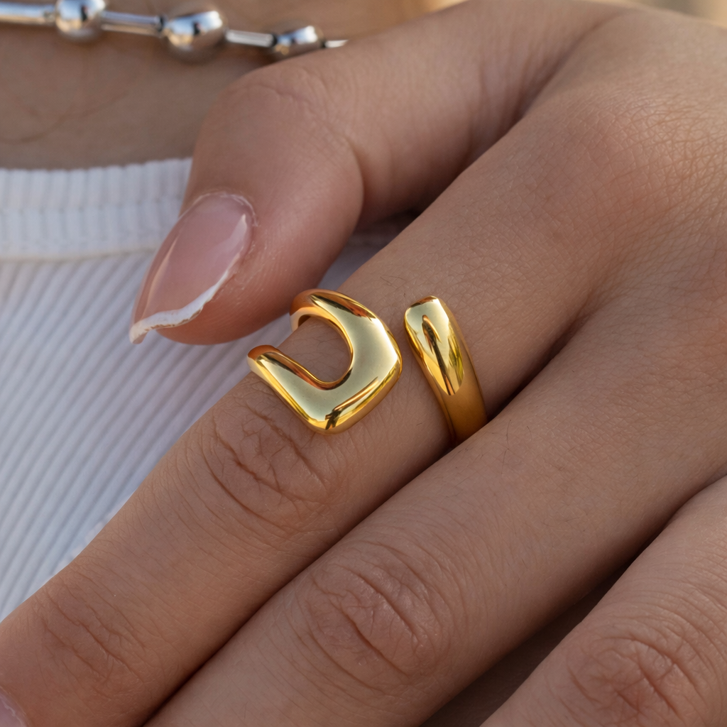 Veya Irregular Open Ring
