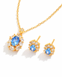 Astra Geometric Zircon Jewellery Set