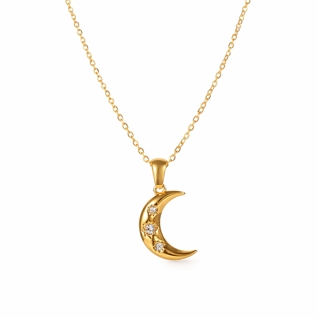 Selene Moon Pendant Necklace