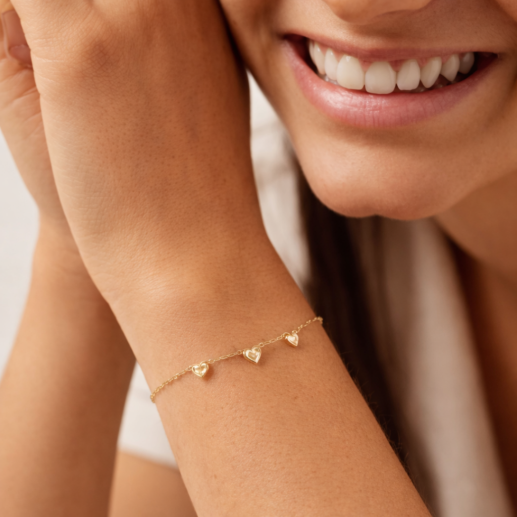 Luna Sterling Silver Chain Charm Bracelet