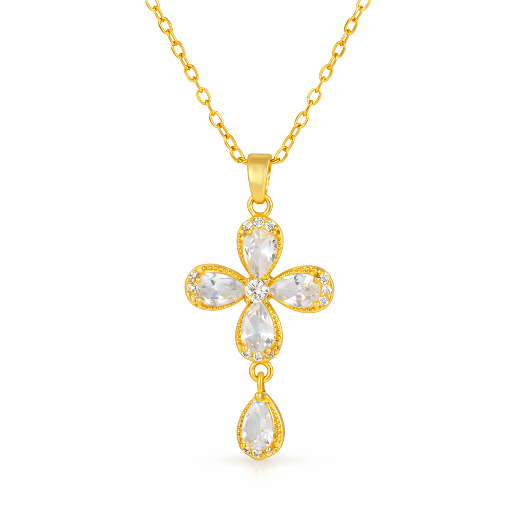 Tetra Axis Geometric Necklace