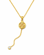 Axis Geometric Gold Necklace