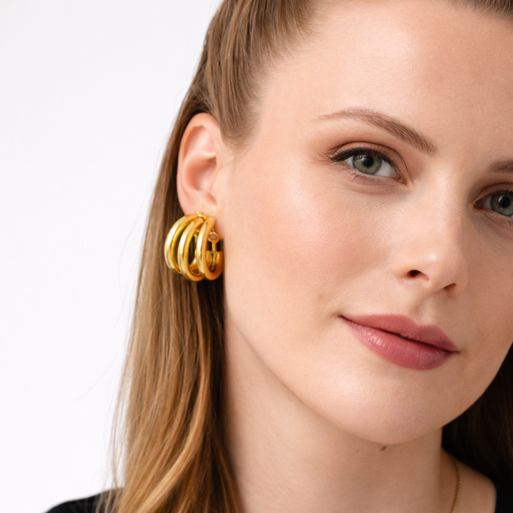 Aria Asymmetrical Stud Earrings