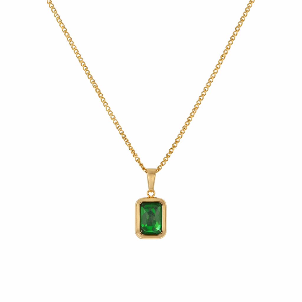 Quadra Sculpted Geometry Necklace