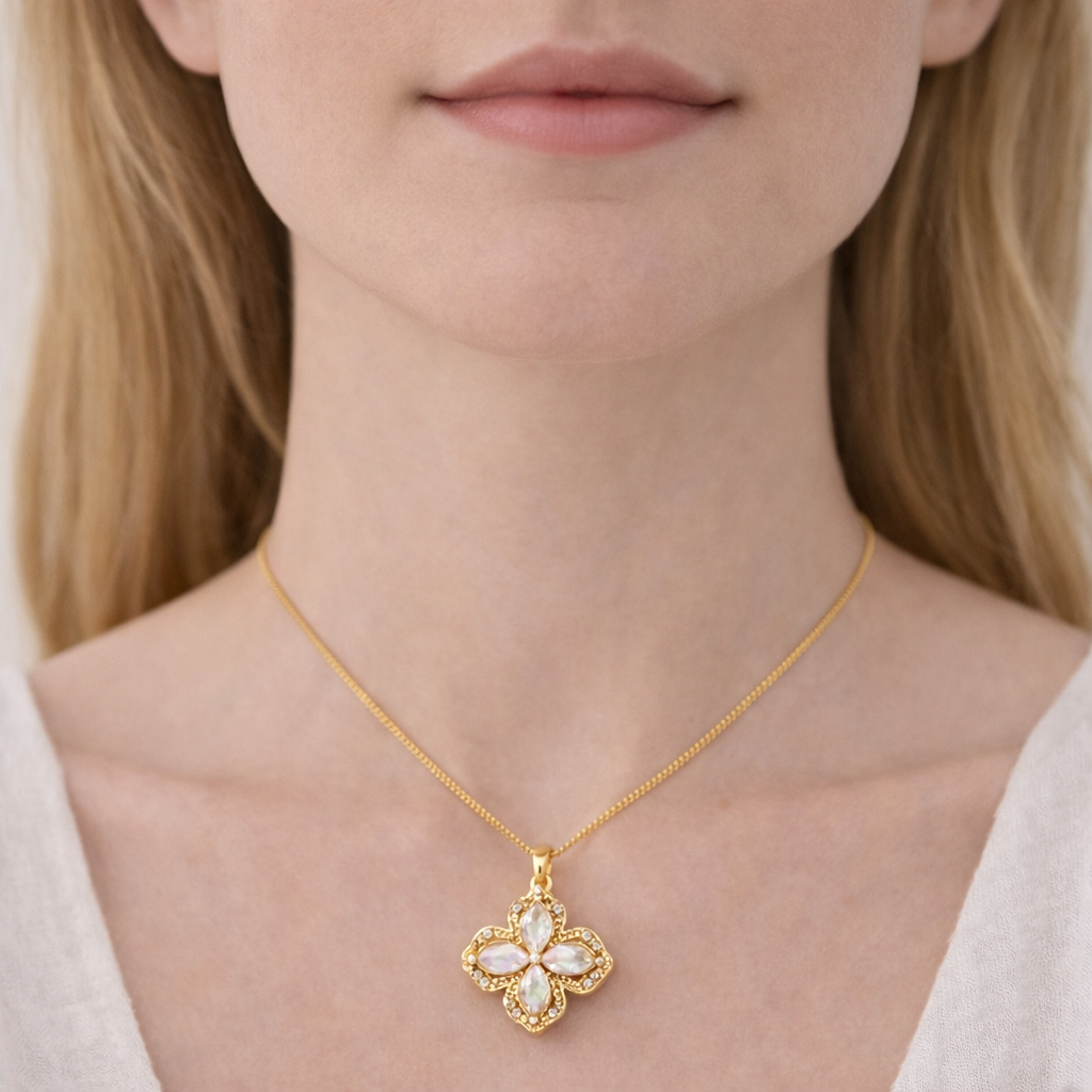 Monroe Love Code Necklace