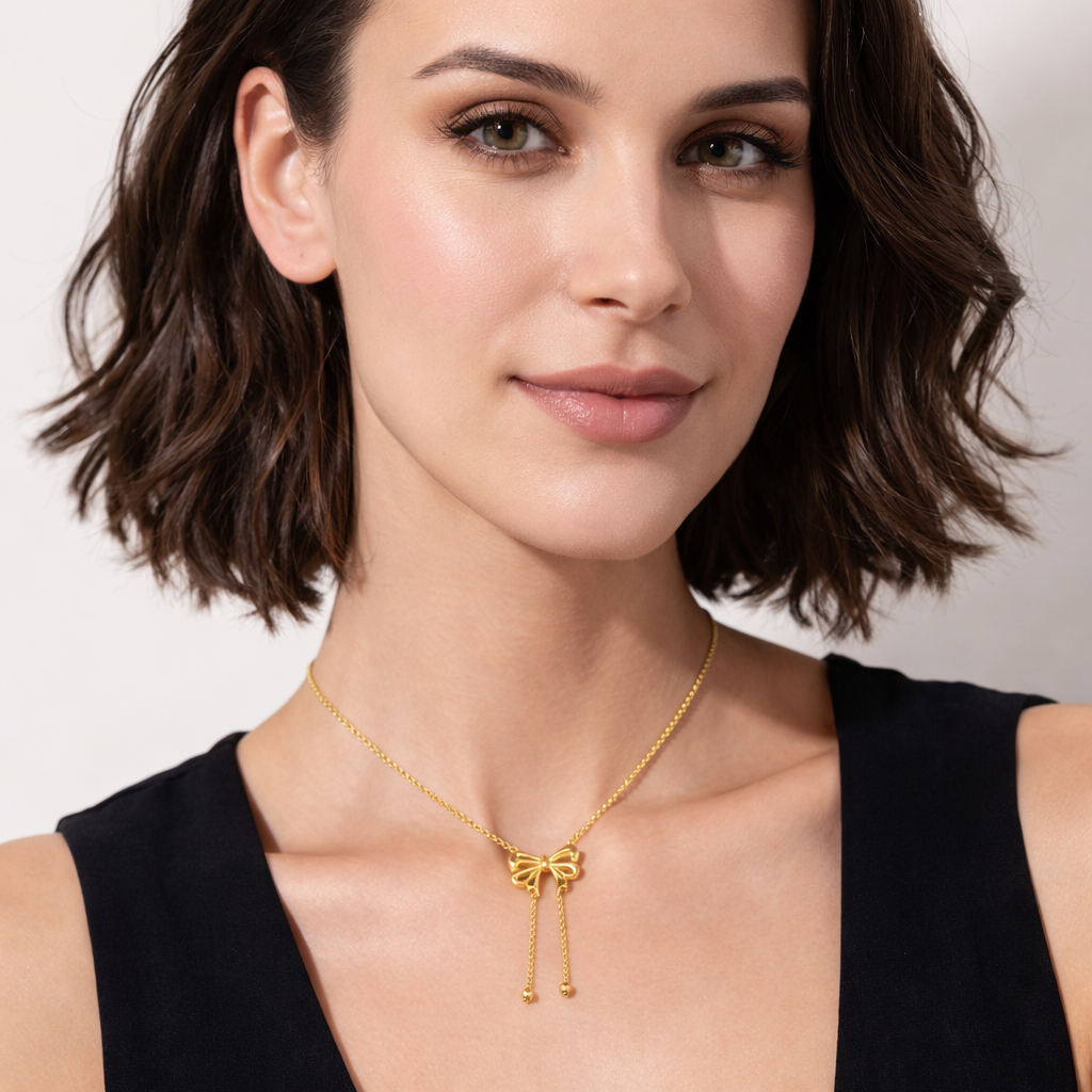 Elodie Bow Knot Pendant Necklace