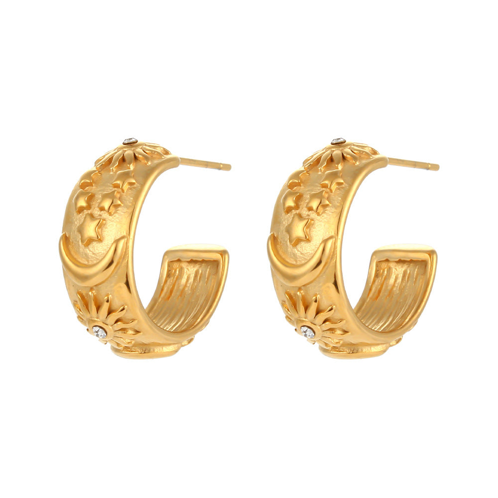 Solvia Orbital Gold Jewellery Set