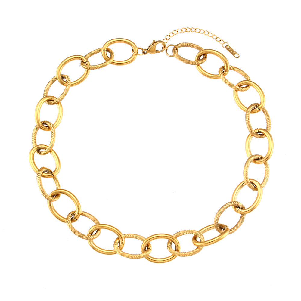 Linea Circular Geometry Necklace