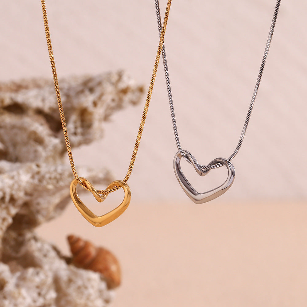 Amora Geometric Heart Necklace