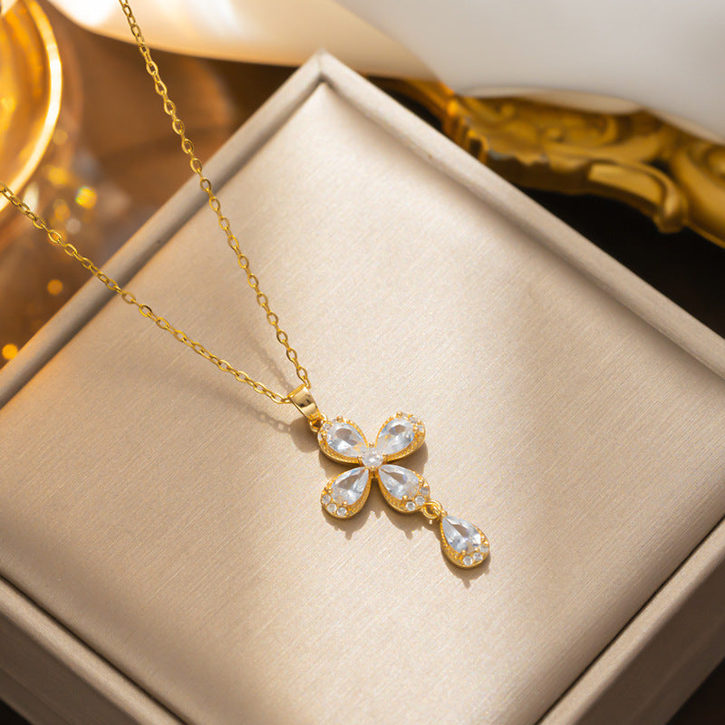 Tetra Axis Geometric Necklace