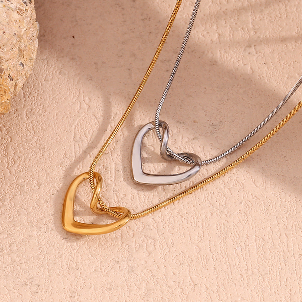 Amora Geometric Heart Necklace