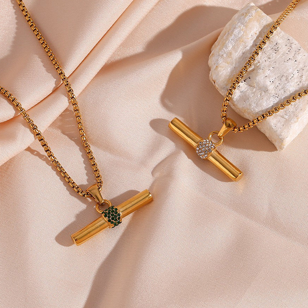 Linea Axis Gold Necklace