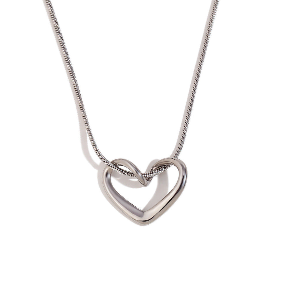 Amora Geometric Heart Necklace