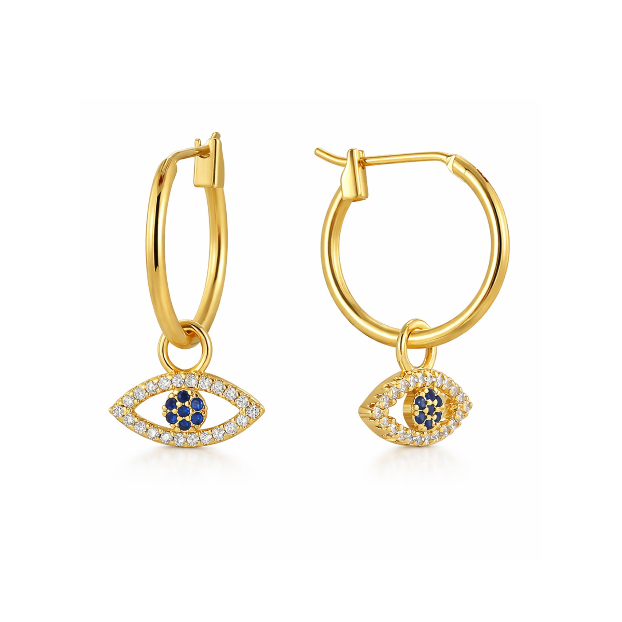 Evil Eye Zircon Drop Earrings