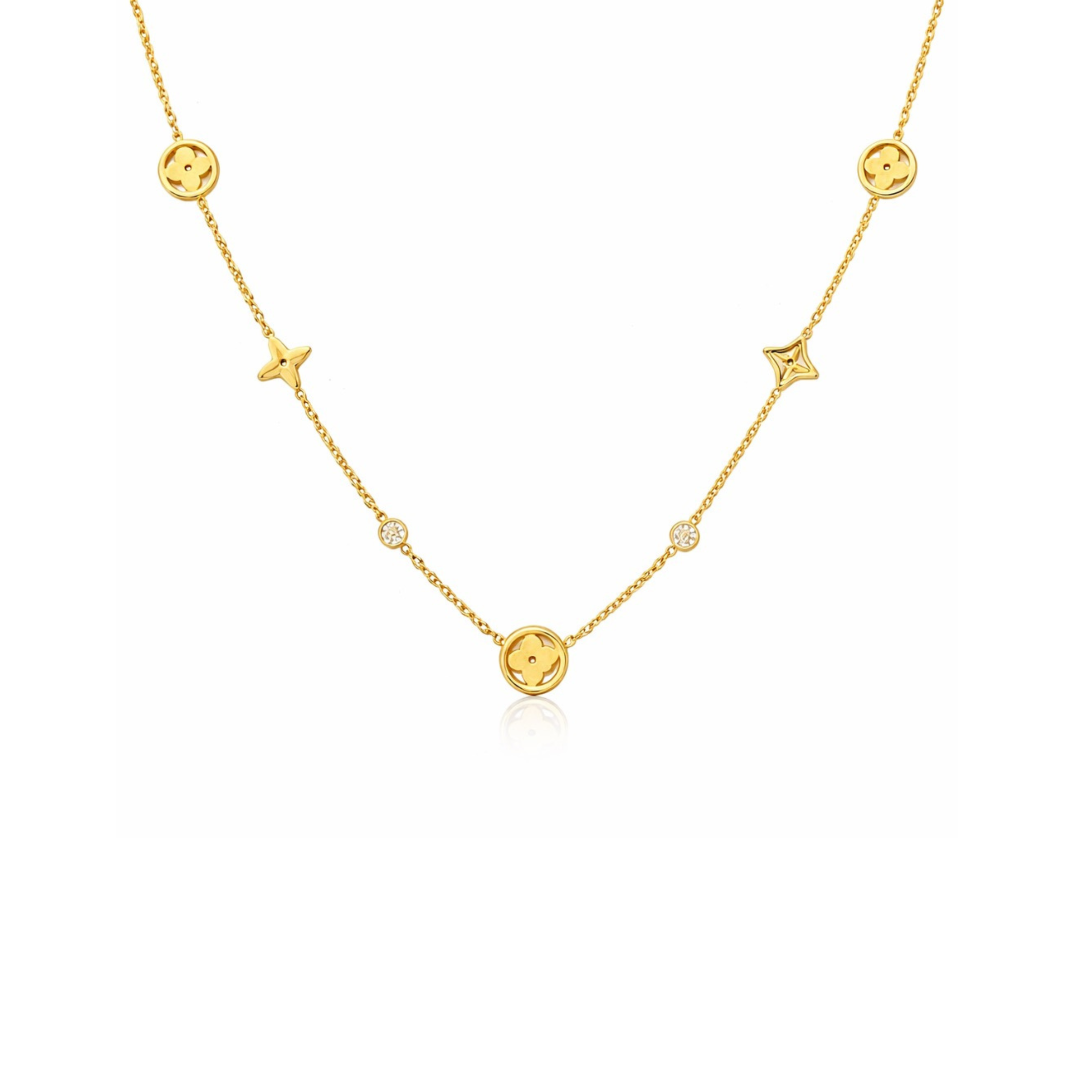 Monroe Alpha Geometry Necklace