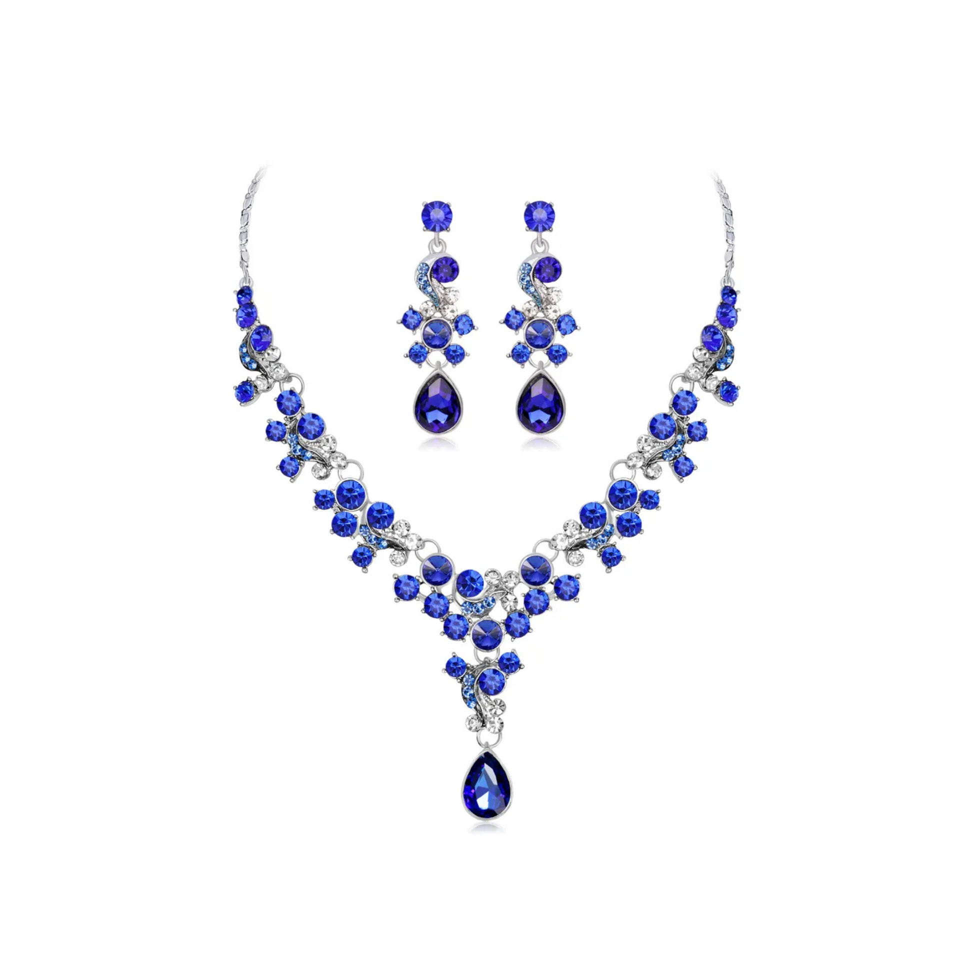 Aurelia Water Drop Crystal Jewelry Set