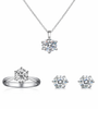 Celeste Six-Claw Crystal Jewelry Set