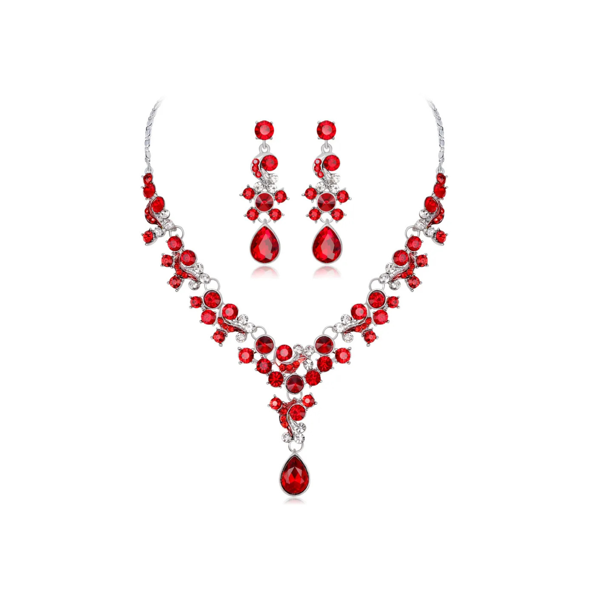 Aurelia Water Drop Crystal Jewelry Set