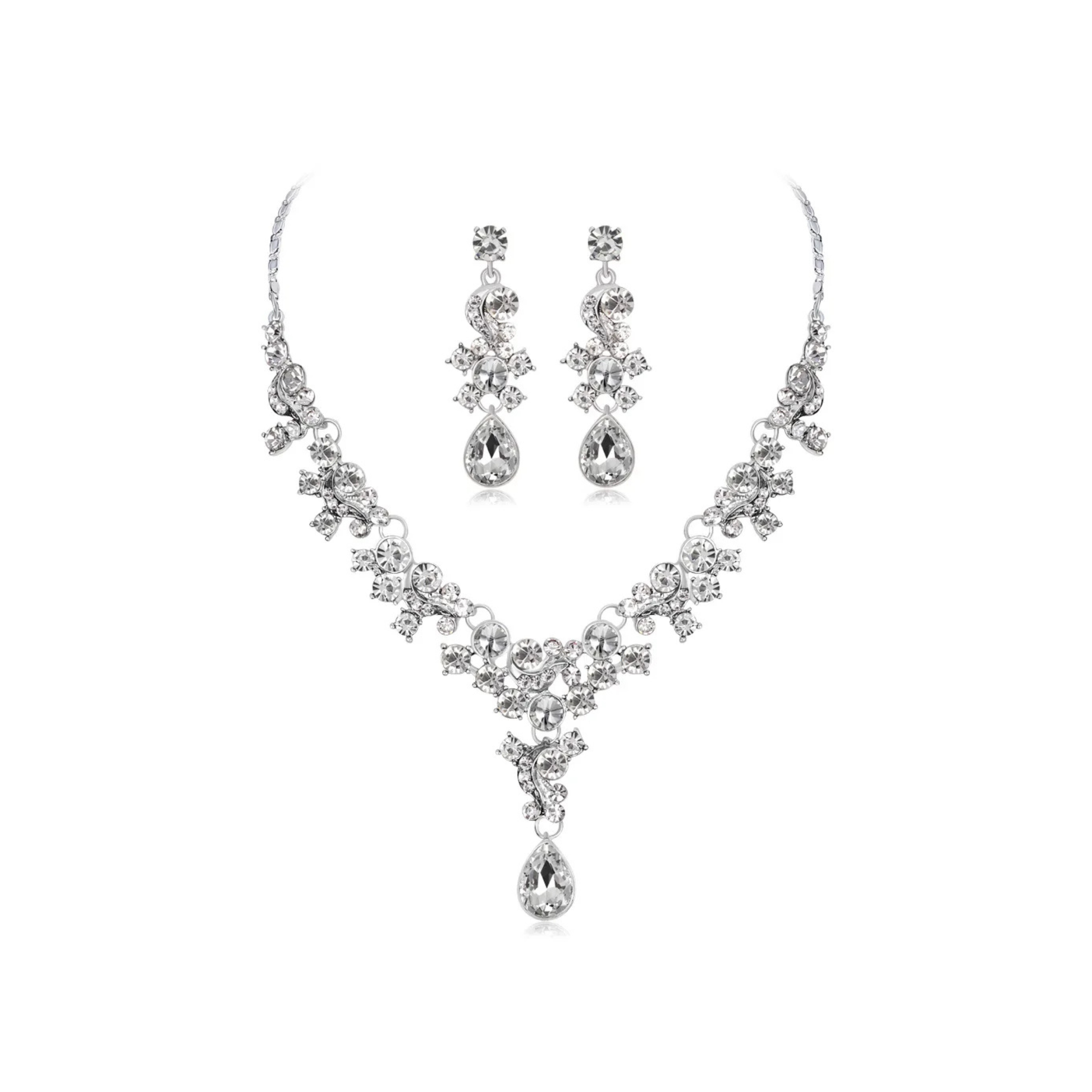 Aurelia Water Drop Crystal Jewelry Set