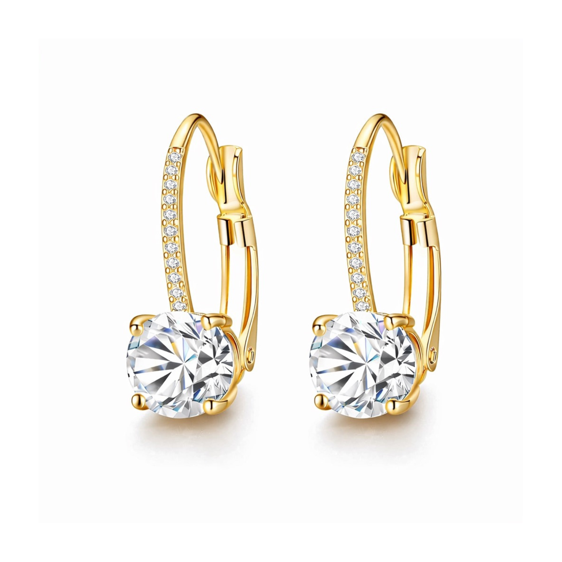 Aurielle Solitaire Drop Earrings