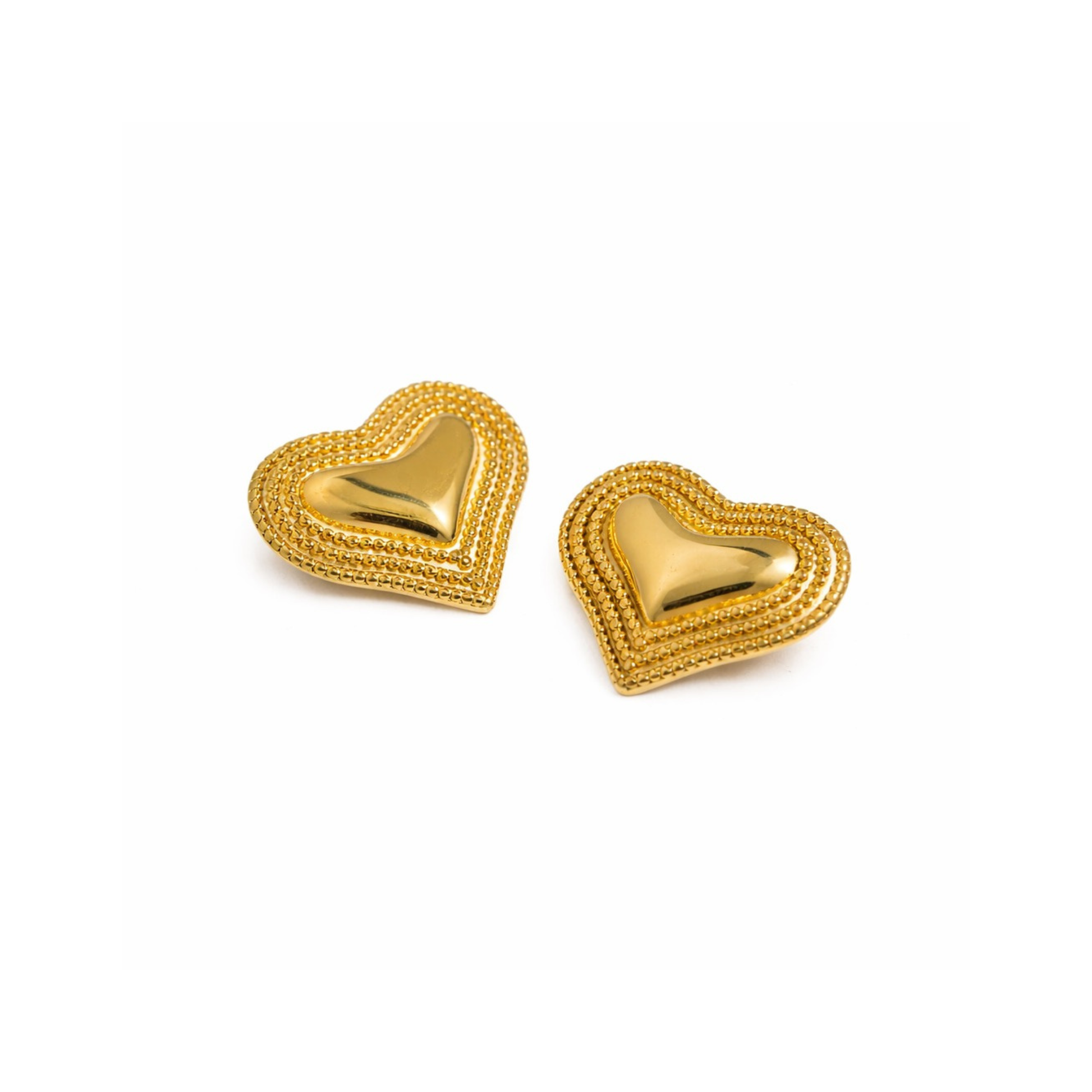 Amora Heart Stud Earrings