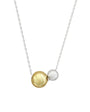 Solene Round Sterling Silver Pendant Necklace