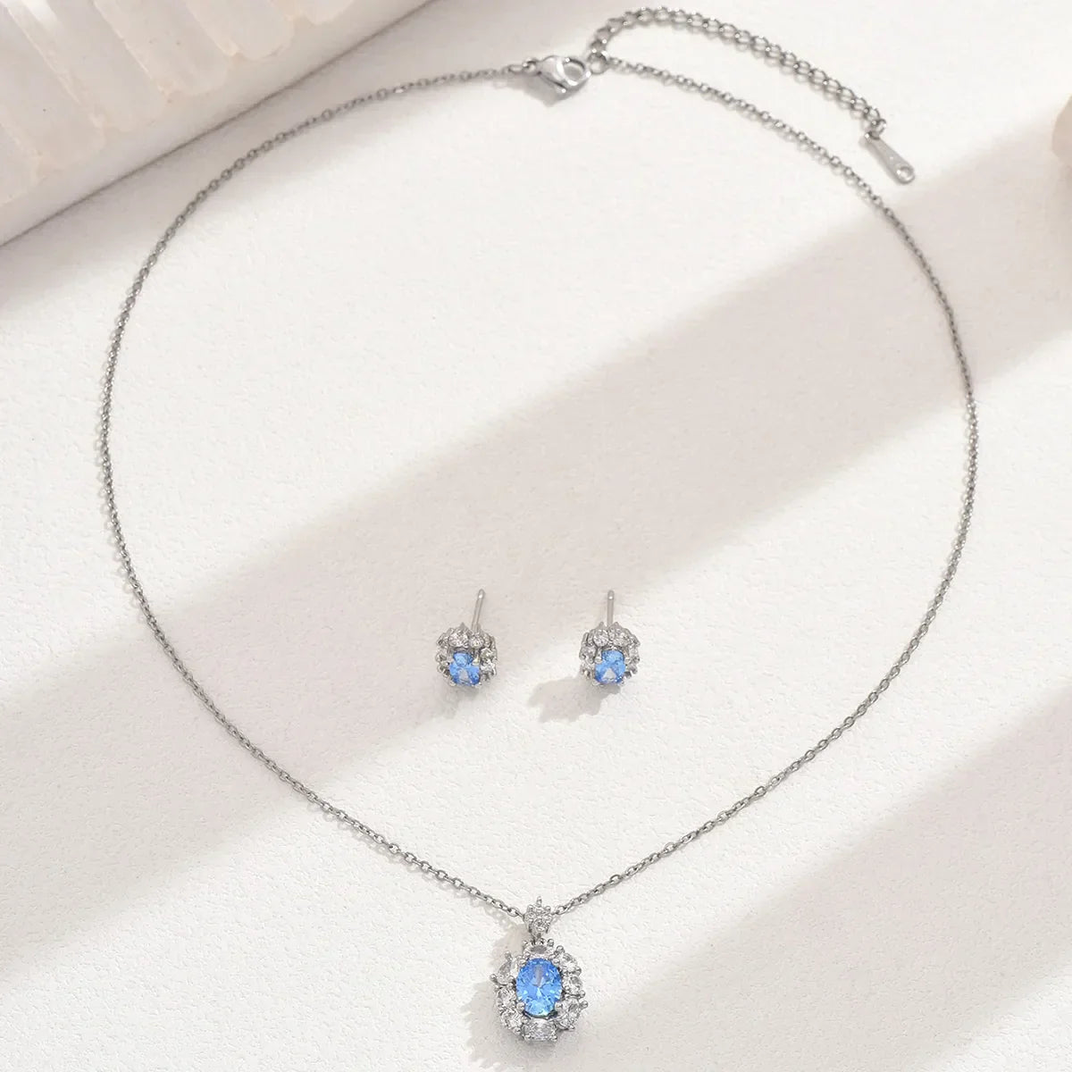 Astra Geometric Zircon Jewellery Set