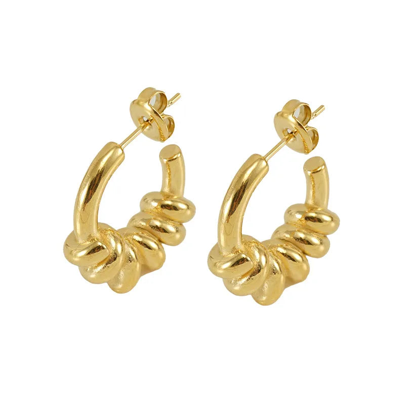 Kira Geometric 18k Gold Plated Earrings