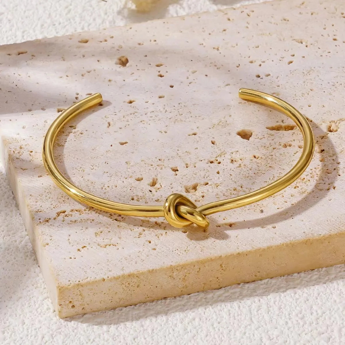 Eloise Knot Gold Bangle
