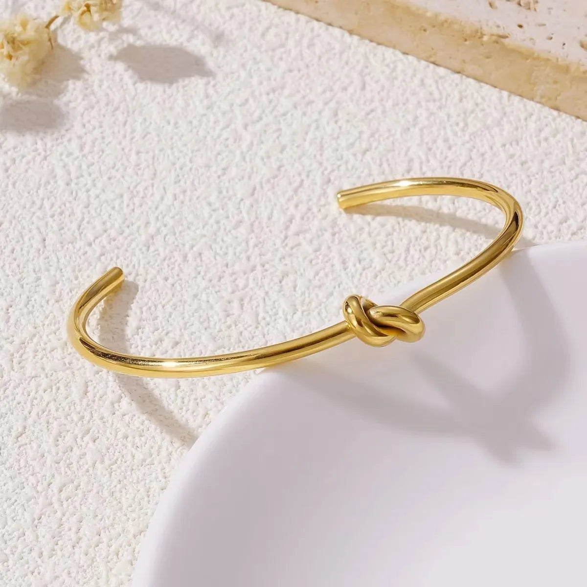 Eloise Knot Gold Bangle
