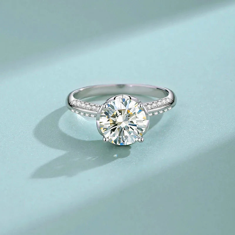 Amora Heart Moissanite Ring