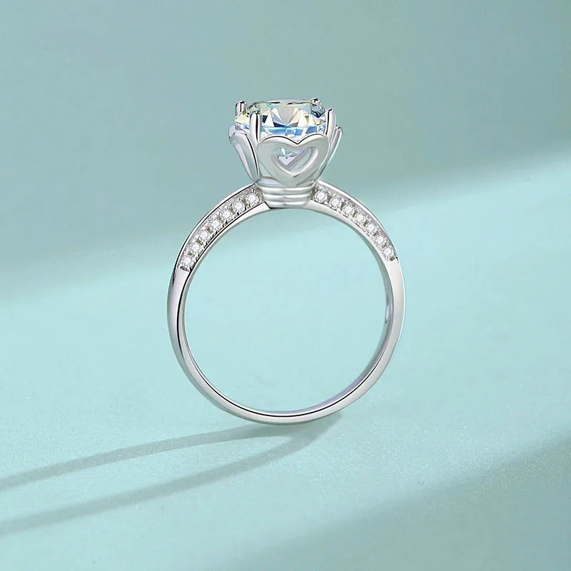 Amora Heart Moissanite Ring