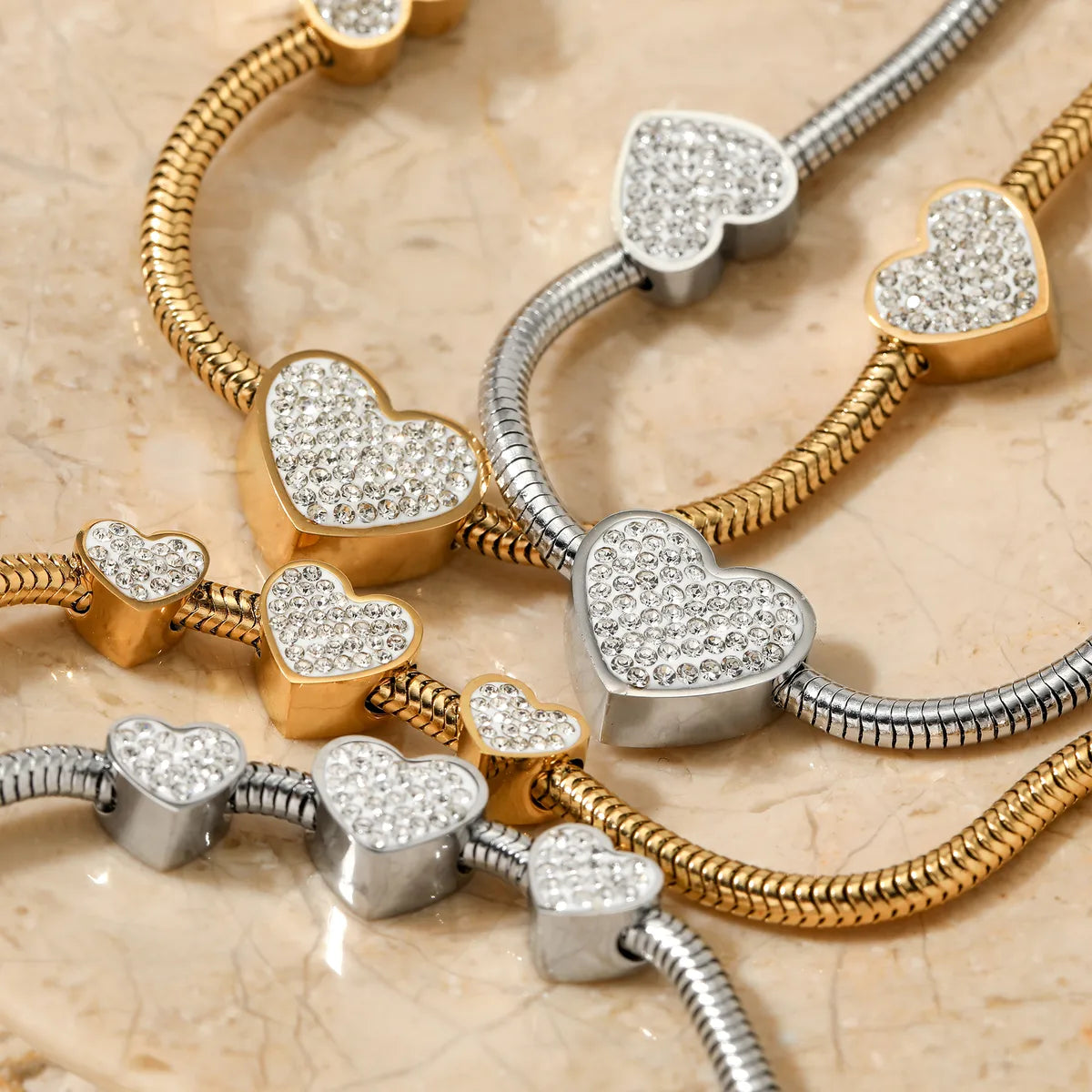 Amora Heart Zircon Jewellery Set