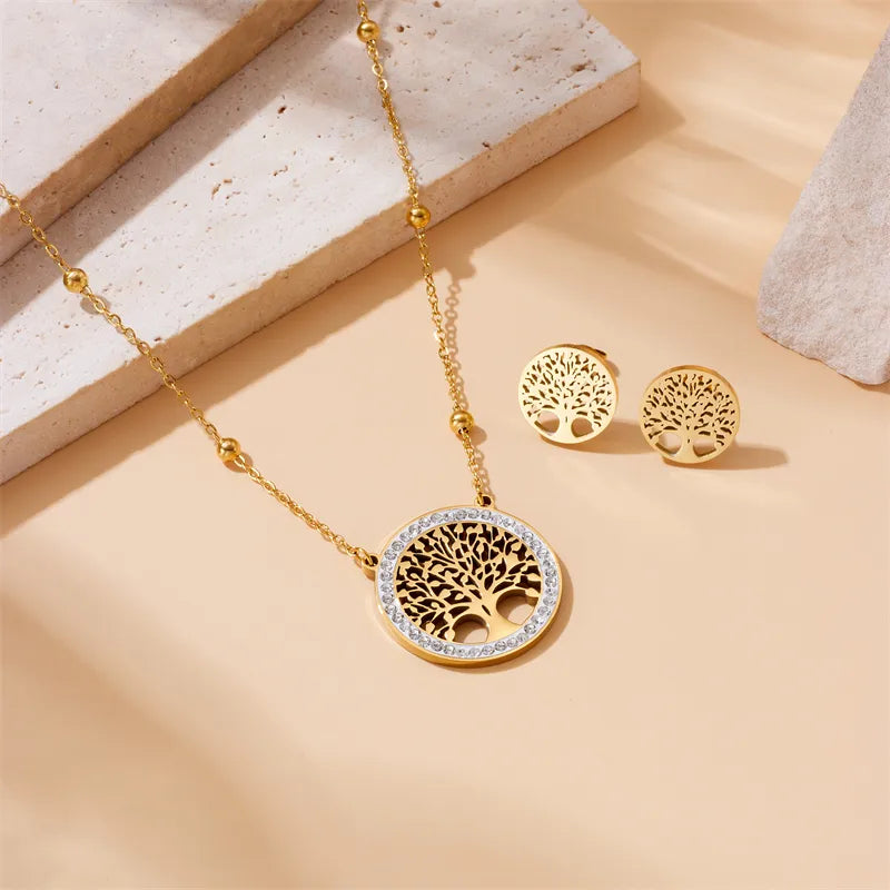 Arboré Tree of Life Zircon Jewelry Set