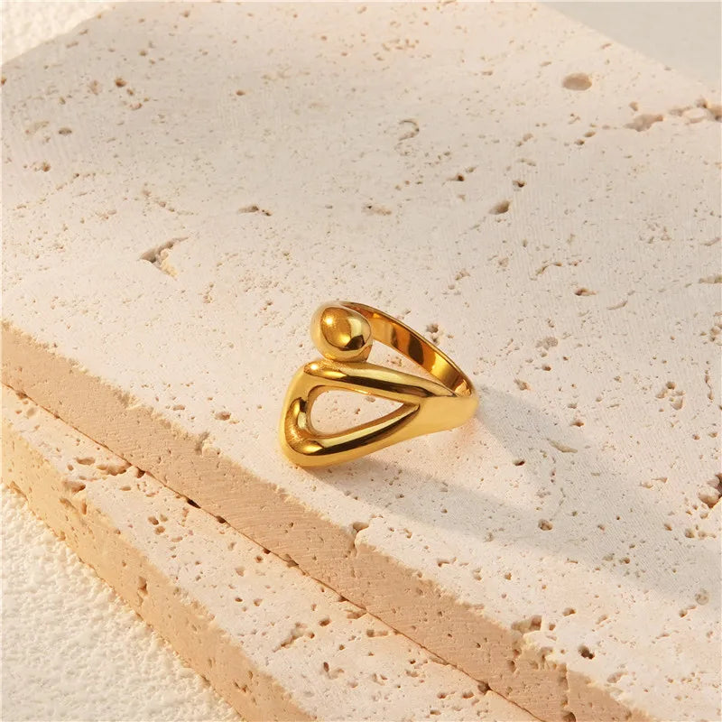 Kael Street Gold Open Ring