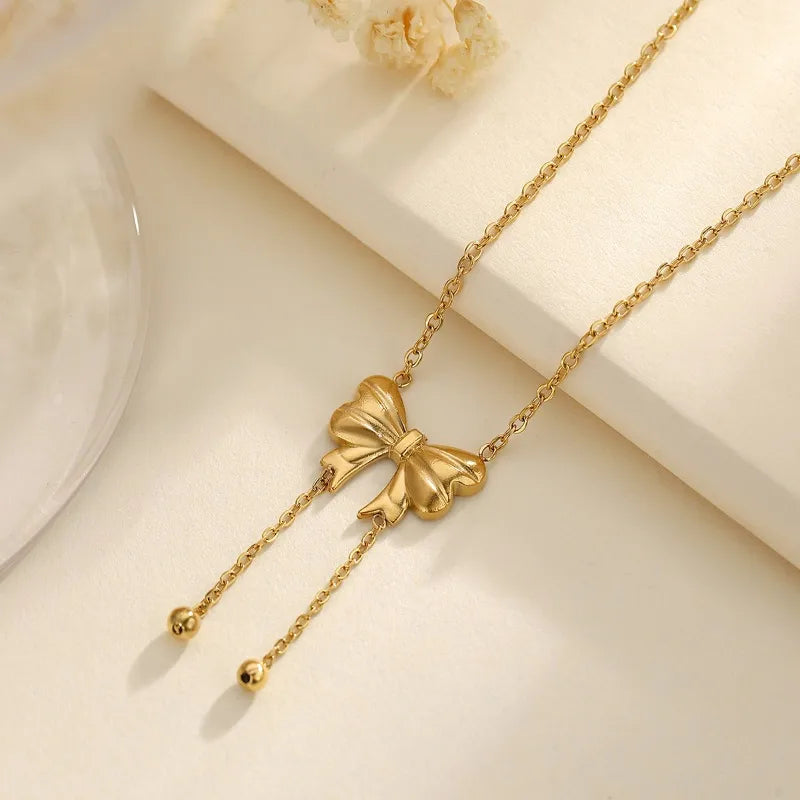 Elodie Bow Knot Pendant Necklace