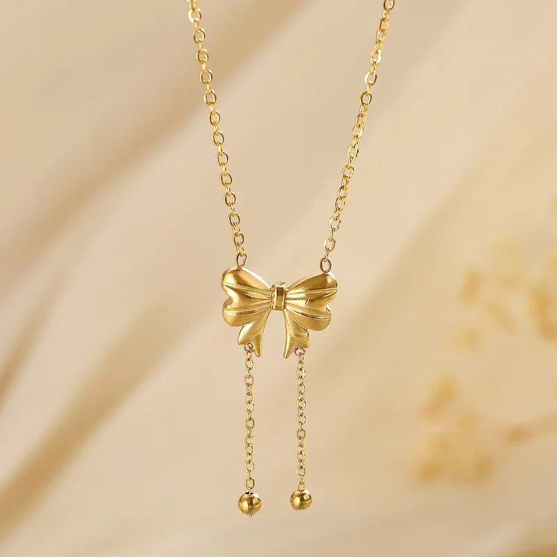 Elodie Bow Knot Pendant Necklace