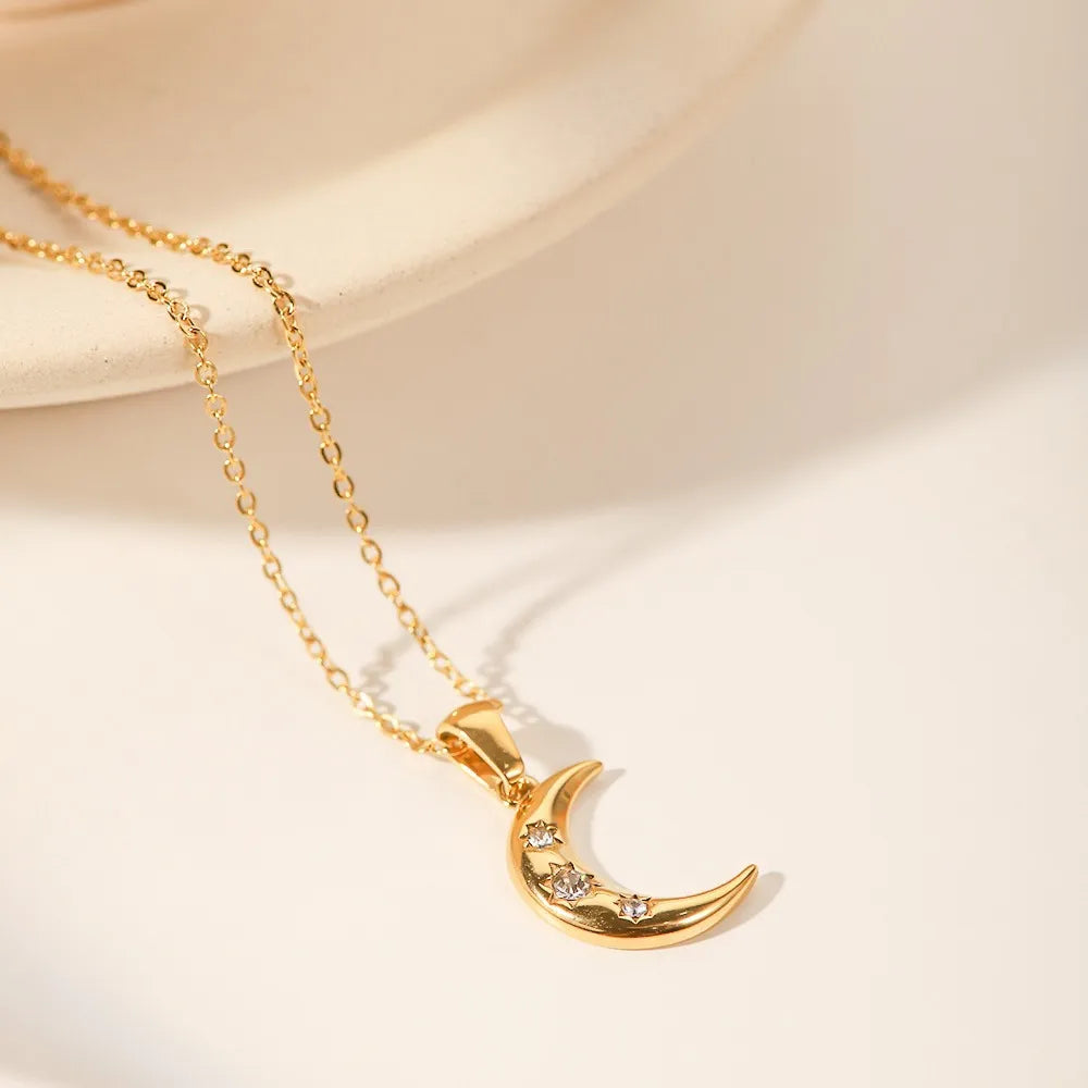 Selene Moon Pendant Necklace